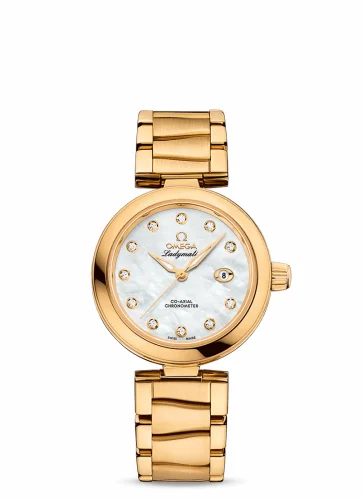 Omega LadyMatic Co-Axial 34 Yellow Gold / MOP / Bracelet 425.60.34.20.55.003 (42560342055003)